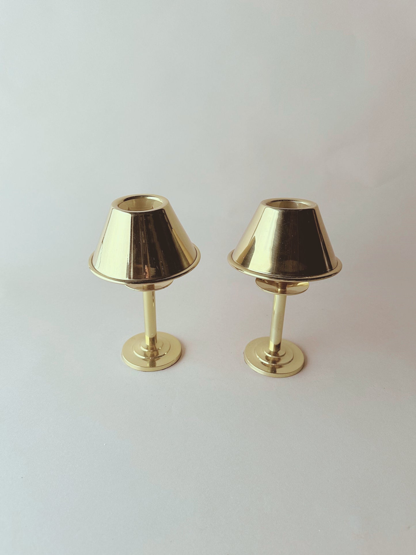 Brass battery table lamps