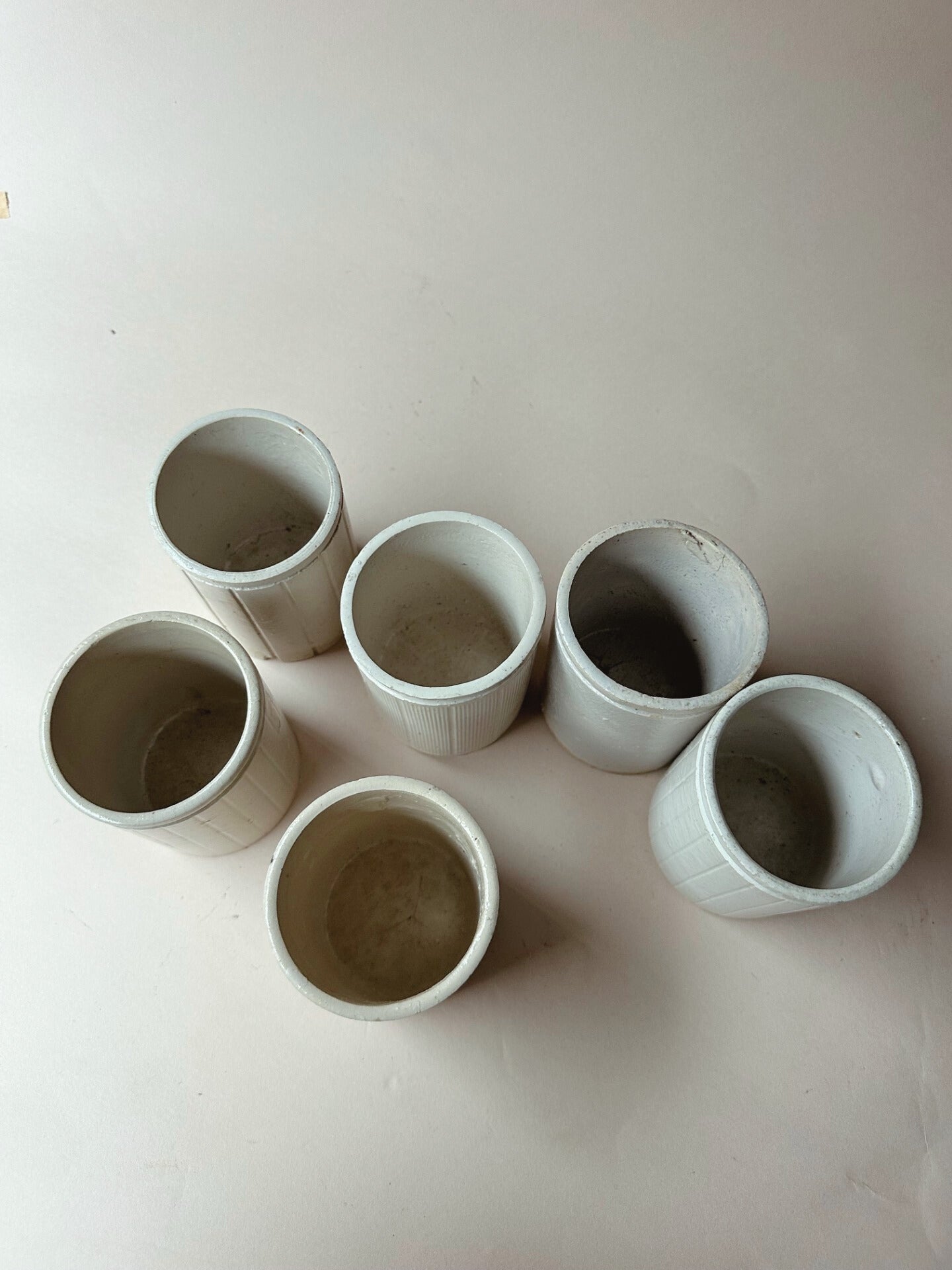 Vintage clay tumblers ~ medium