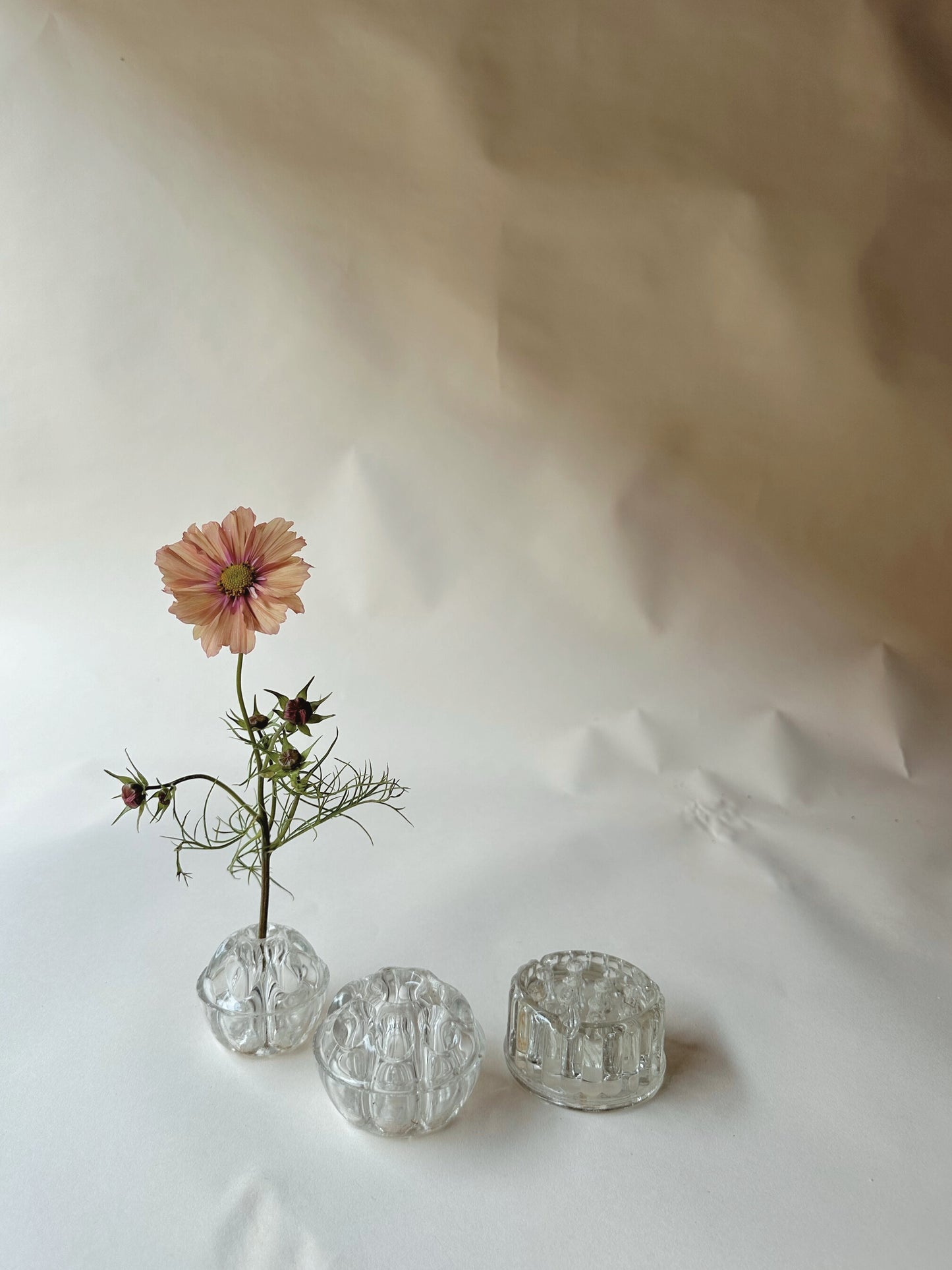 Vintage glass flower frogs