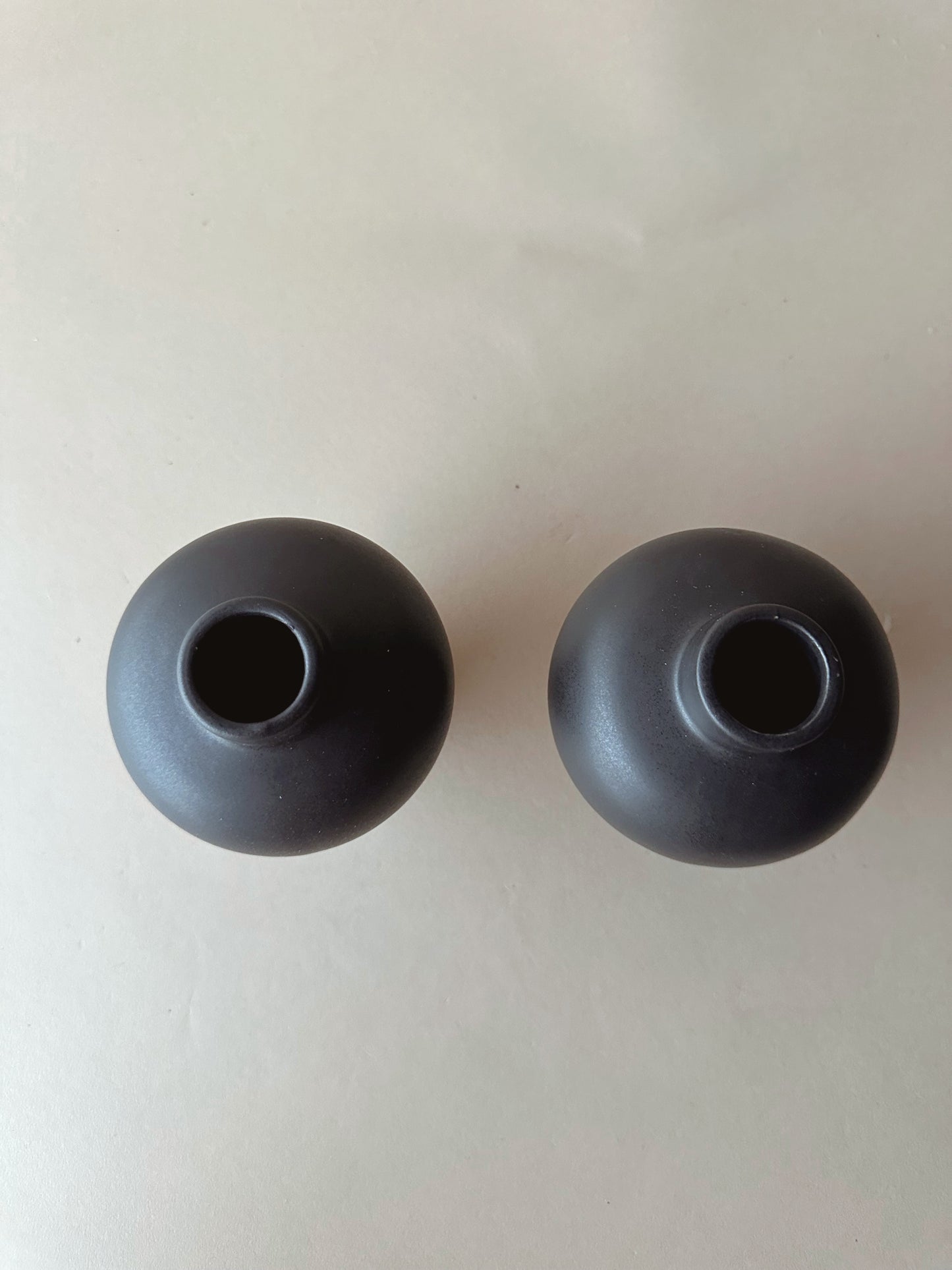 Black elm bud vases