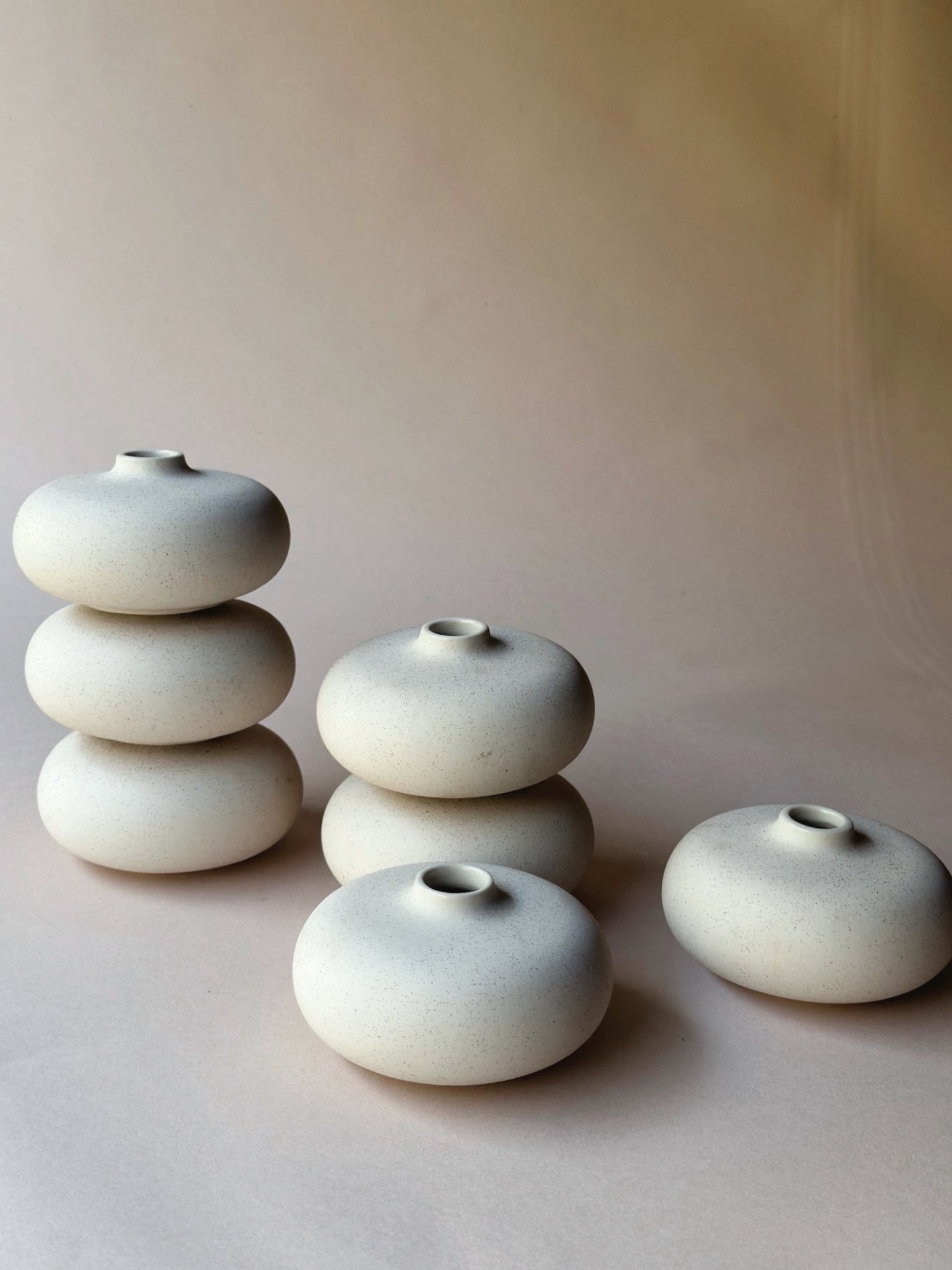 Squashed bob bud vases