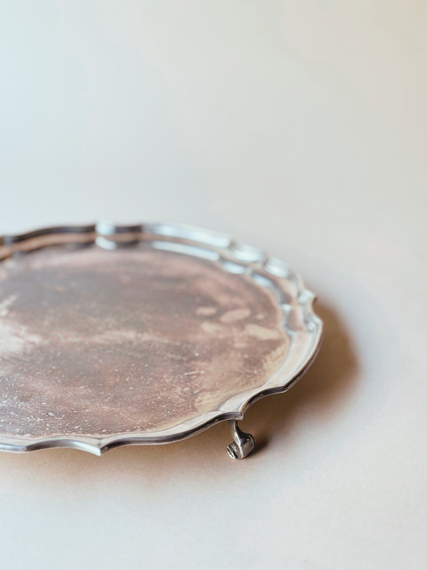 Silver holyman vintage tray ~ medium