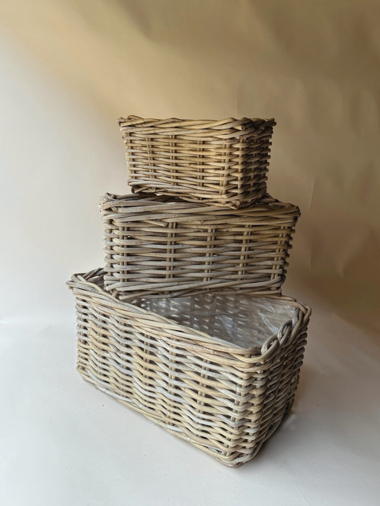 Trio of rectangle baskets