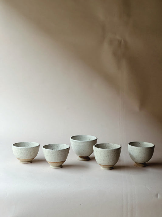 Raw pottery food bowls