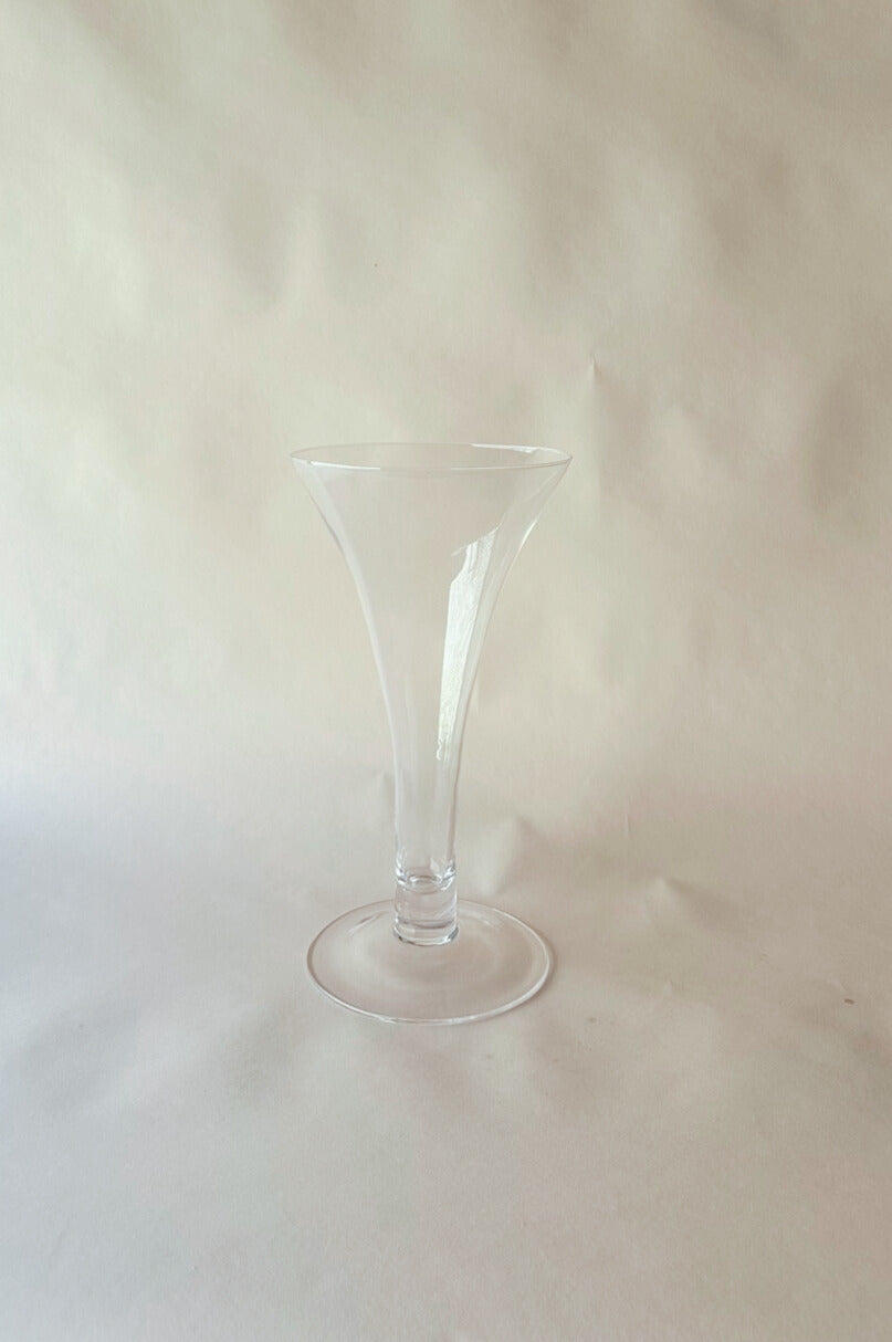 Glass trumpet vase