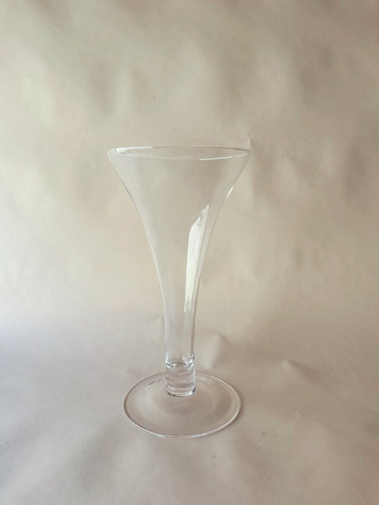 Glass trumpet vase