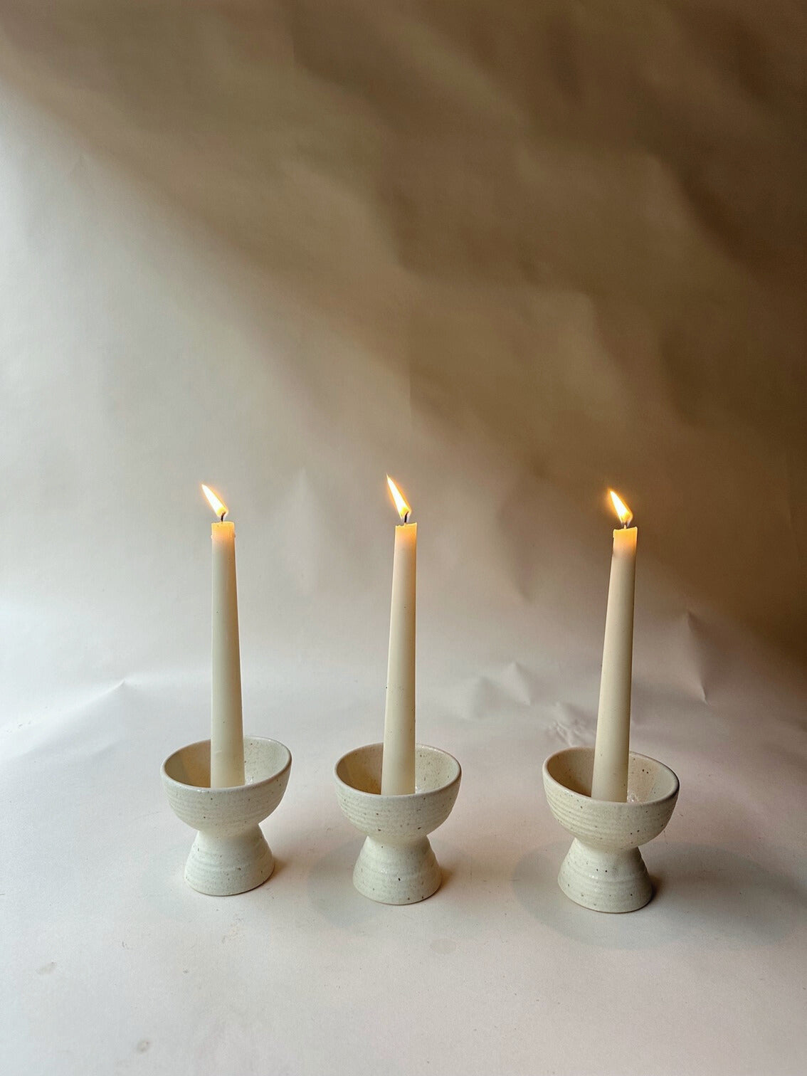 Pottery candle  bowl