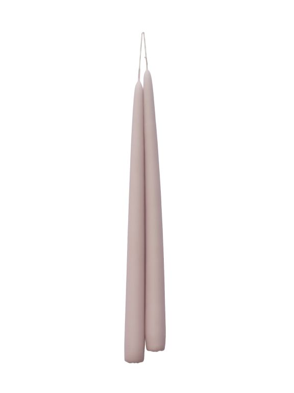 Rosa Malva taper dinner candles