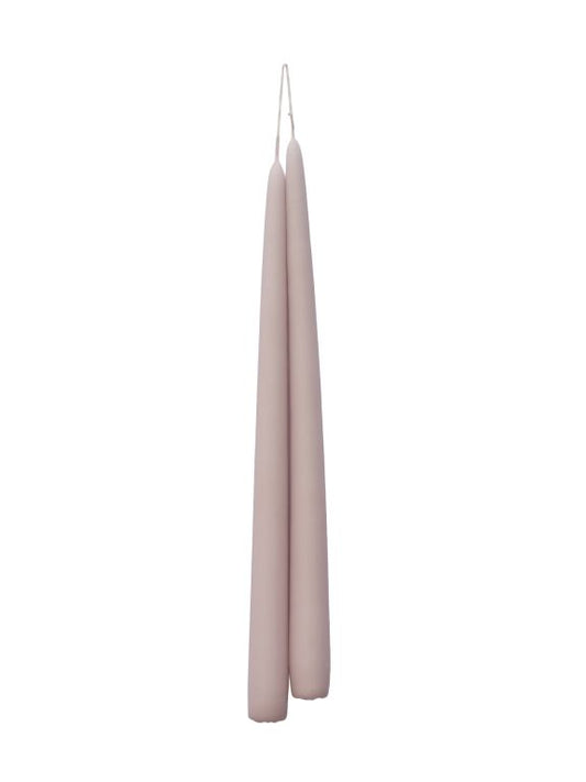 Rosa Malva taper dinner candles