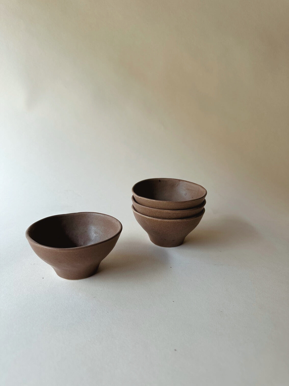 Clay pottery bowls