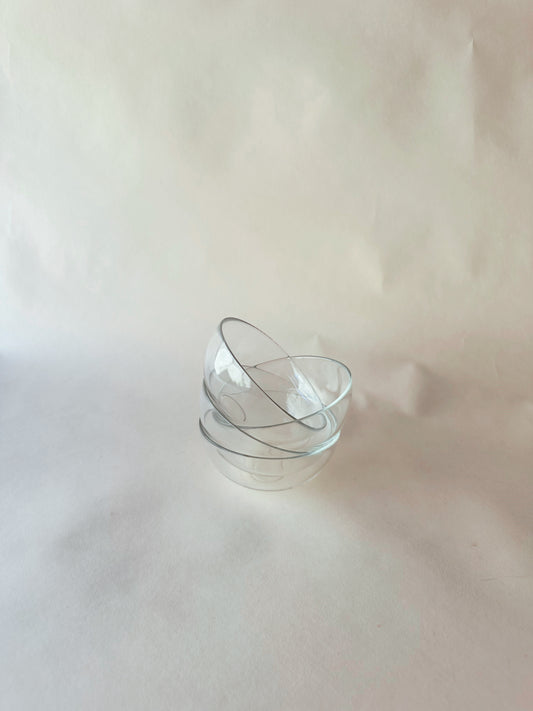 Small glass bowls