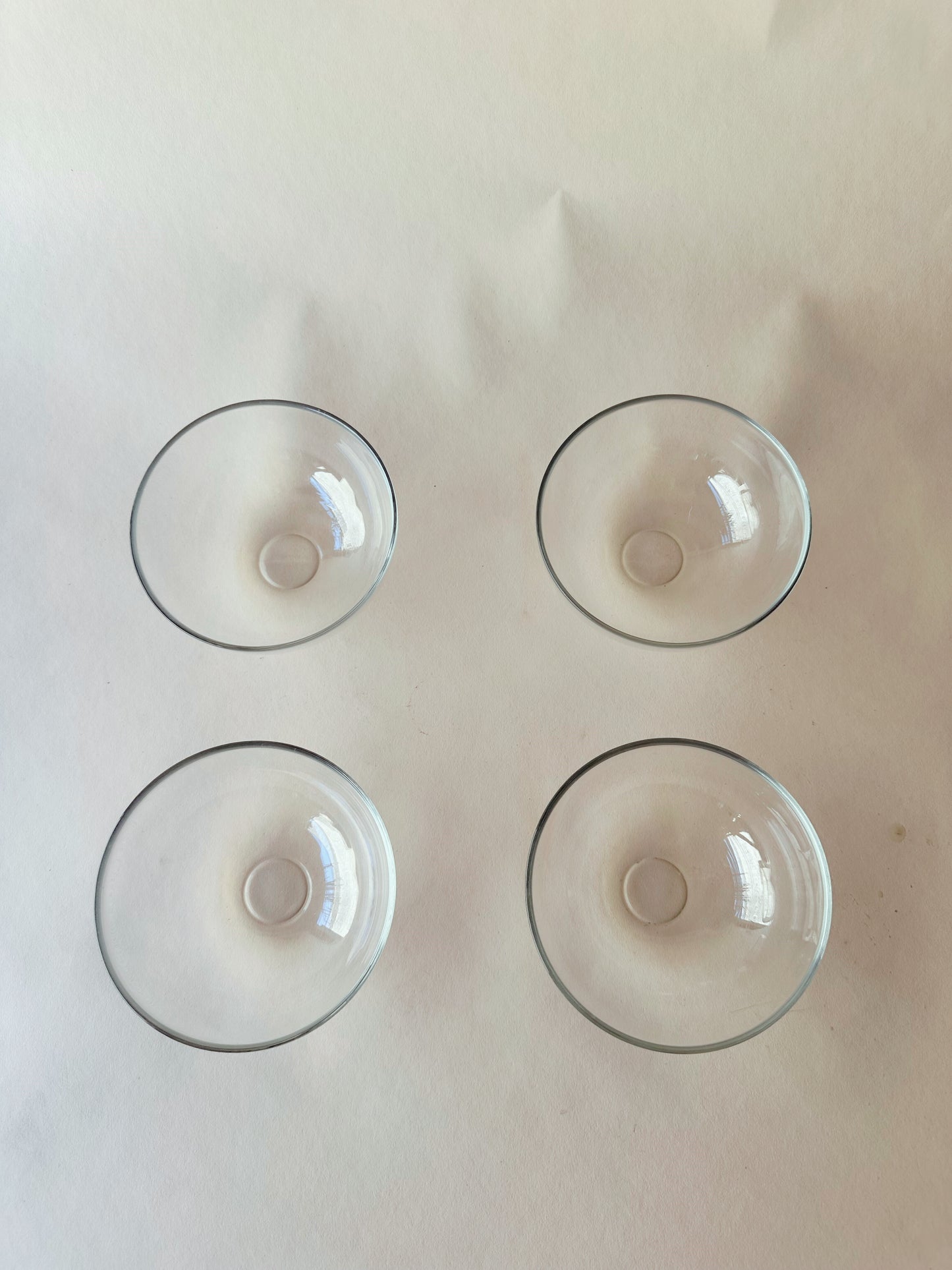 Small glass bowls