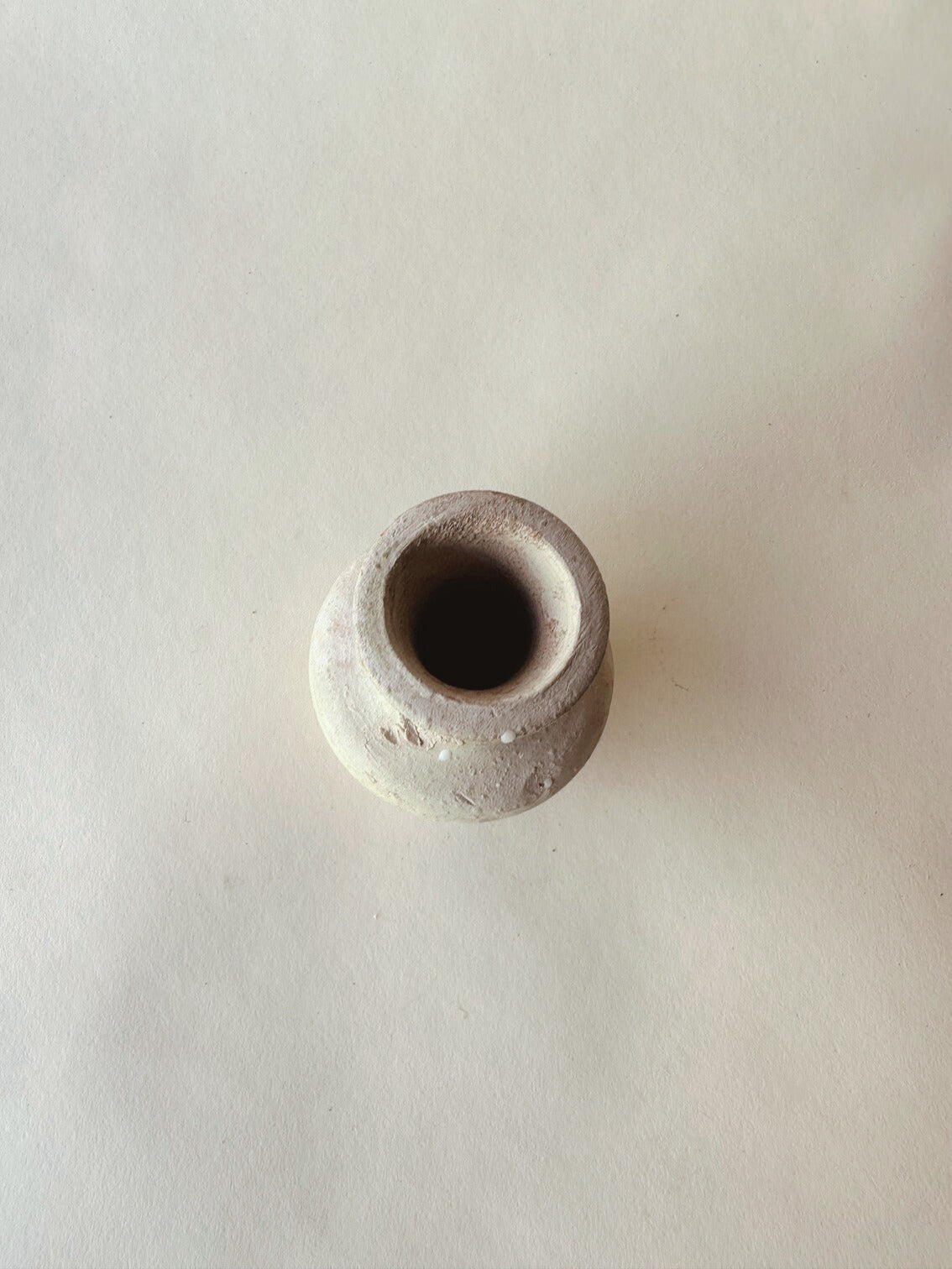 White meadow pottery bud vases ~ small