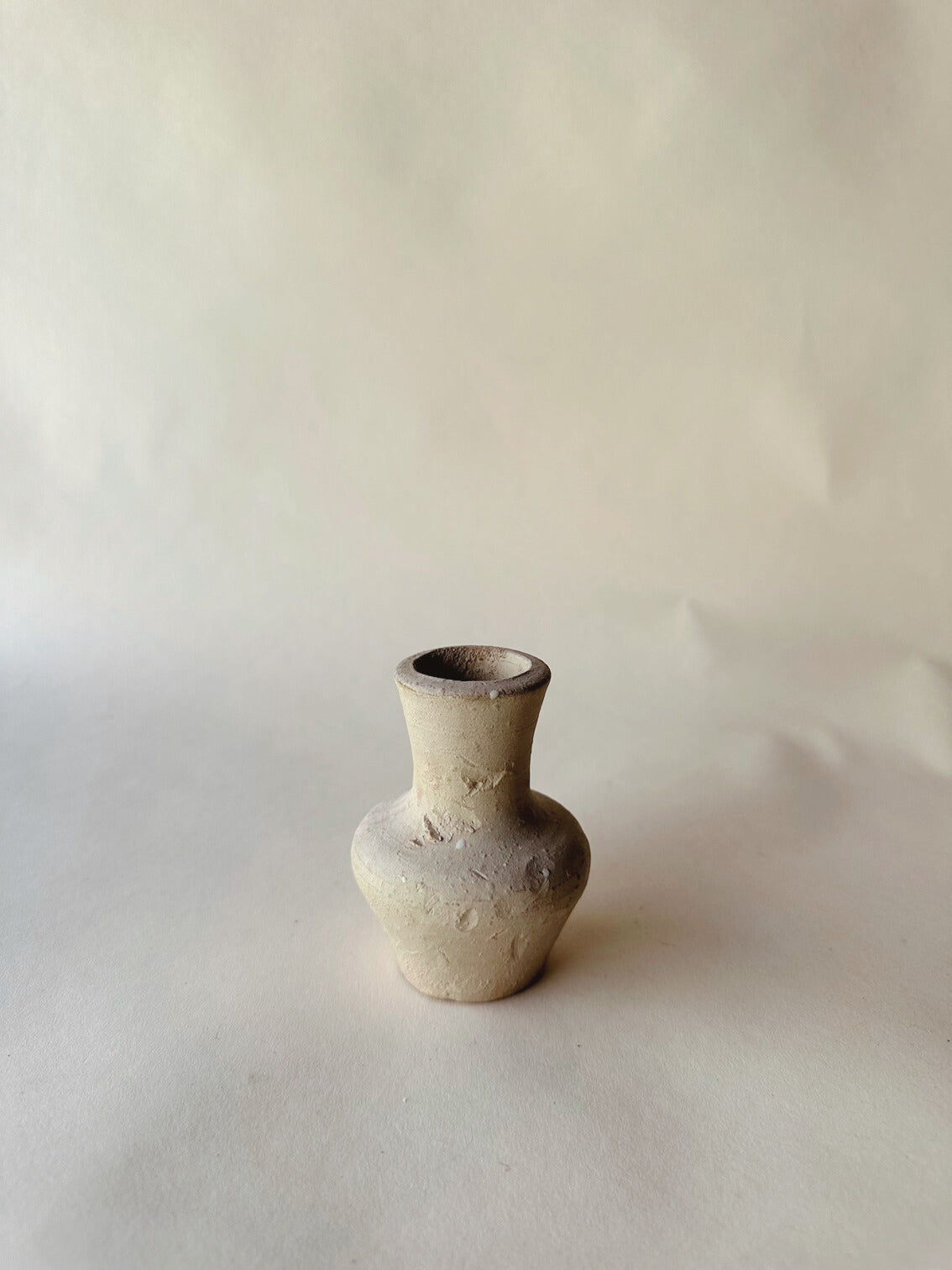 White meadow pottery bud vases ~ medium